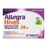 Allegra Hives Non-Drowsy 24HR Hive Reduction & Itch Relief, 180mg Fexofenadine HCl, 30 CT, thumbnail image