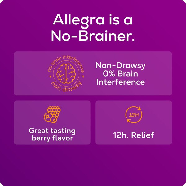Allegra Children's Allergy 12HR Non Drowsy Liquid, Berry, 8 OZ