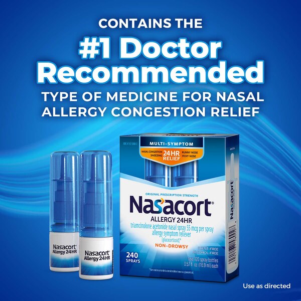 Nasacort 24HR Non-Drowsy Multi-Symptom Allergy Nasal Sprary
