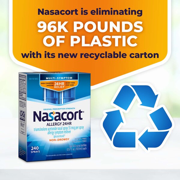 Nasacort 24HR Non-Drowsy Multi-Symptom Allergy Nasal Sprary