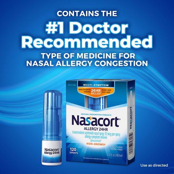 Nasacort 24HR Non-Drowsy Multi-Symptom Allergy Nasal Sprary