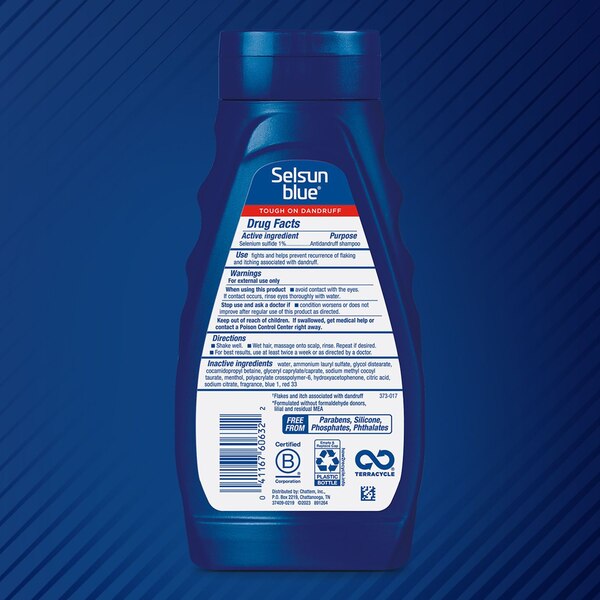 Selsun Blue Medicated Maximum Strength Anti-Dandruff Shampoo, 11 OZ