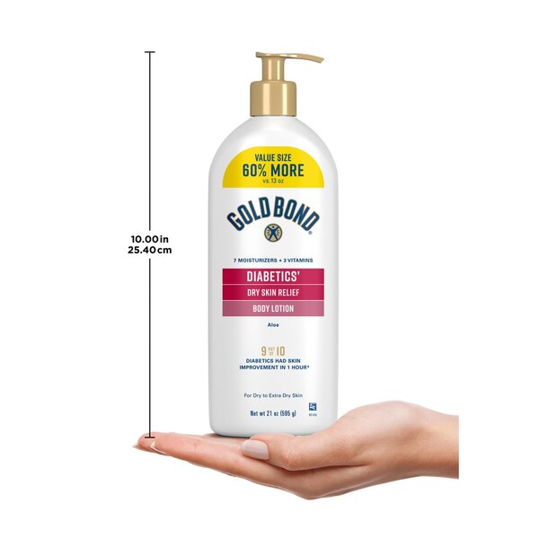Gold Bond Diabetic's Dry Skin Relief Body Lotion with Aloe, 21 OZ