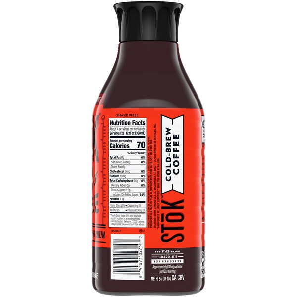 SToK Not Too Sweet Cold Brew Coffee, 48 OZ