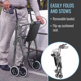 DMI Ultra Lightweight Hemi Aluminum Frame Rollator, thumbnail image