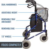DMI 3 Wheel Rollator, thumbnail image