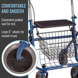 DMI Steel Rollator Walker, thumbnail image
