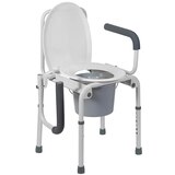 DMI Deluxe Steel Drop-Arm Commode, thumbnail image