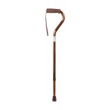 DMI Unisex Deluxe Lightweight Adjustable Walking Cane with Soft Foam Offset Hand Grip, thumbnail image