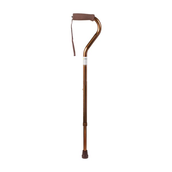 DMI Unisex Deluxe Lightweight Adjustable Walking Cane with Soft Foam Offset Hand Grip