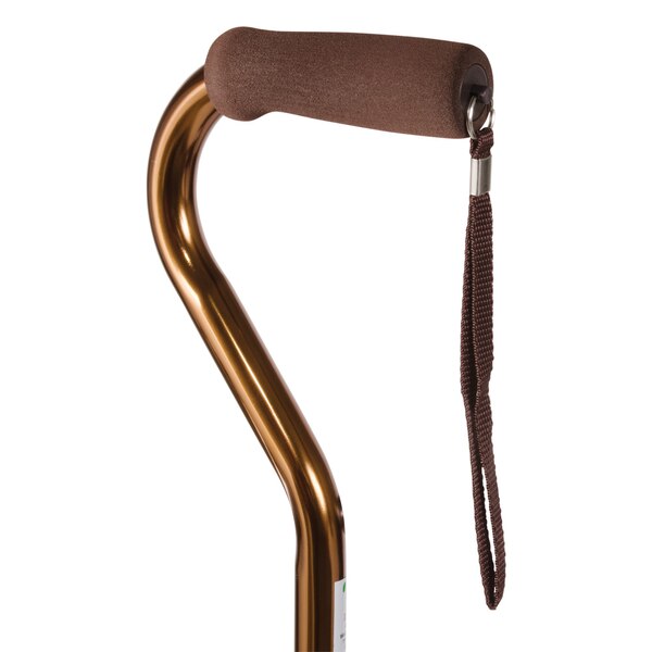 DMI Unisex Deluxe Lightweight Adjustable Walking Cane with Soft Foam Offset Hand Grip