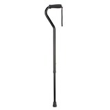 DMI Unisex Deluxe Lightweight Adjustable Walking Cane with Soft Foam Offset Hand Grip, thumbnail image