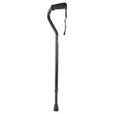 DMI Unisex Deluxe Lightweight Adjustable Walking Cane with Soft Foam Offset Hand Grip, thumbnail image
