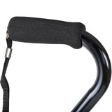 DMI Unisex Deluxe Lightweight Adjustable Walking Cane with Soft Foam Offset Hand Grip, thumbnail image