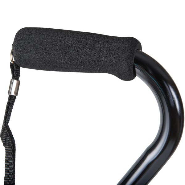 DMI Unisex Deluxe Lightweight Adjustable Walking Cane with Soft Foam Offset Hand Grip