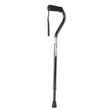 DMI Unisex Deluxe Lightweight Adjustable Walking Cane with Soft Foam Offset Hand Grip, thumbnail image