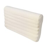DMI Contour Memory Foam Pillow with Soft Cream Terry Cloth Cover, 19" x 12" x 3" to 4.5", thumbnail image 2 of 5