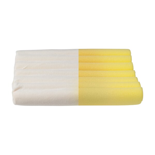 DMI Contour Memory Foam Pillow with Soft Cream Terry Cloth Cover, 19" x 12" x 3" to 4.5"