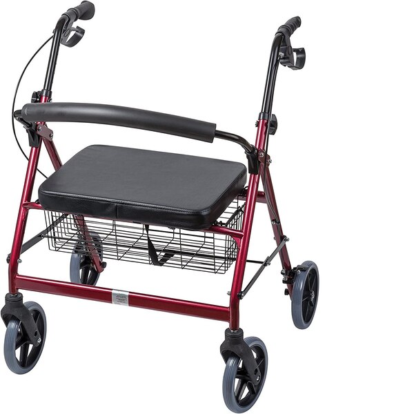 DMI Extra Wide Heavy-Duty Steel Bariatric Rollator