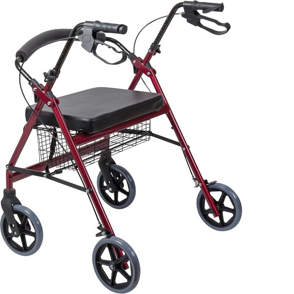 DMI Extra Wide Heavy-Duty Steel Bariatric Rollator