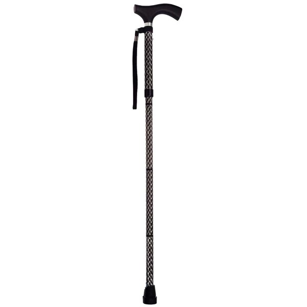DMI Switch Sticks Engraved Cane, Black