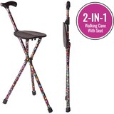 Switch Sticks Seat Stick, 2-in-1 Foldable Walking Cane Seat, Bubbles, thumbnail image