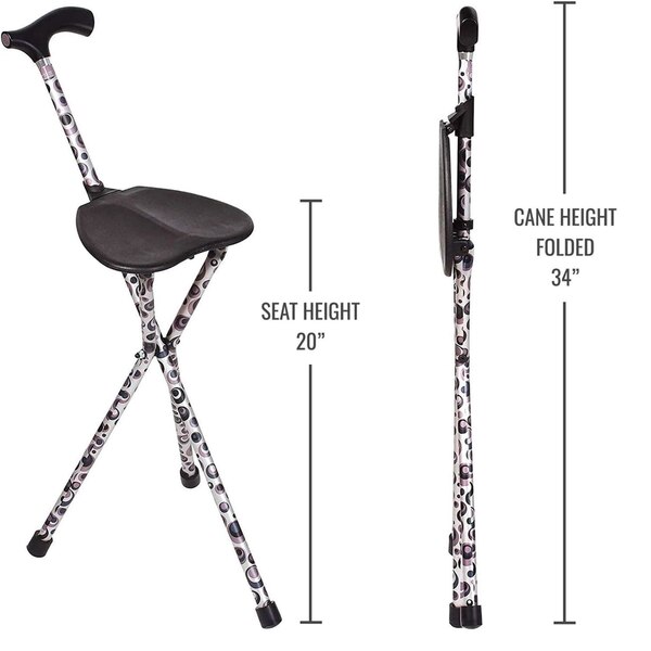 DMI Switch Sticks Cane with Seat