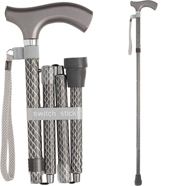 DMI Switch Sticks Engraved Cane, Graphite