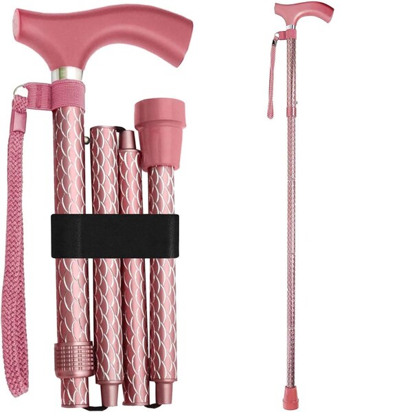 DMI Switch Sticks Engraved Cane, Rose Gold