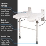 Mabis HealthSmart Foldaway Bath Seat And Grab Bar, thumbnail image