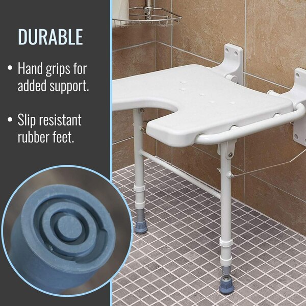 Mabis HealthSmart Foldaway Bath Seat And Grab Bar