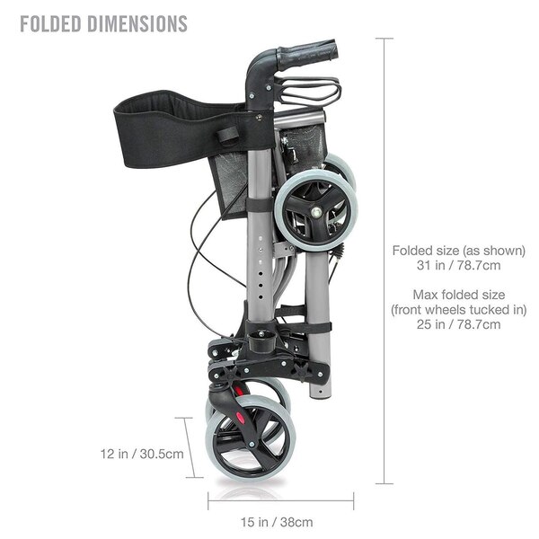 Mabis HealthSmart Gateway Rollator