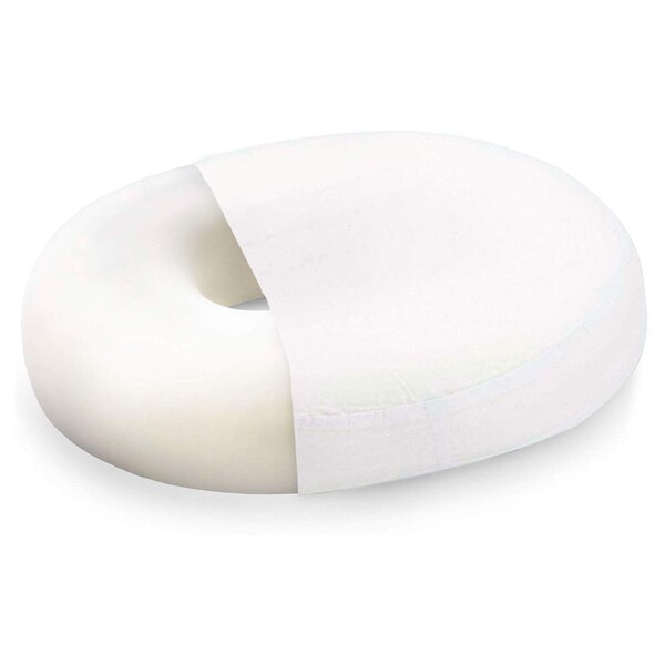 DMI Contoured Foam Ring Cushion 16 in. x 13 in. x 3 in., White