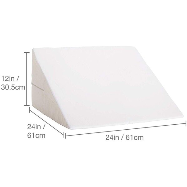DMI Foam Bed Wedge, 12 x 24 x 24", White