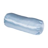 DMI Hypoallergenic Neck Roll Support Pillow, Blue Satin, 18" x 7", thumbnail image