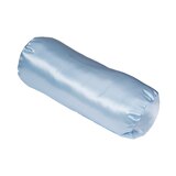 DMI Hypoallergenic Neck Roll Support Pillow, Blue Satin, 18" x 7", thumbnail image