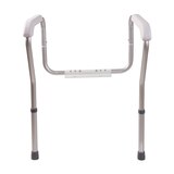 HealthSmart Germ-Free Adjustable Toilet Safety Arms Rails, White, thumbnail image