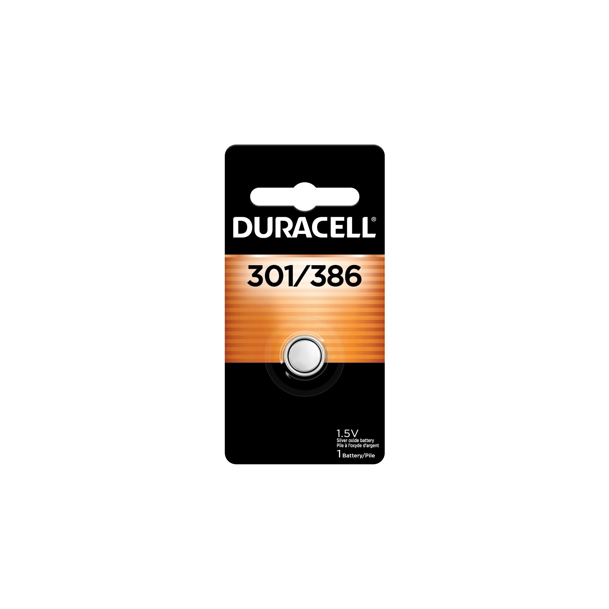 Duracell 301/386 Silver Oxide Battery, 1-Pack