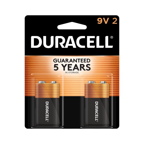Duracell Coppertop 9V Alkaline Batteries