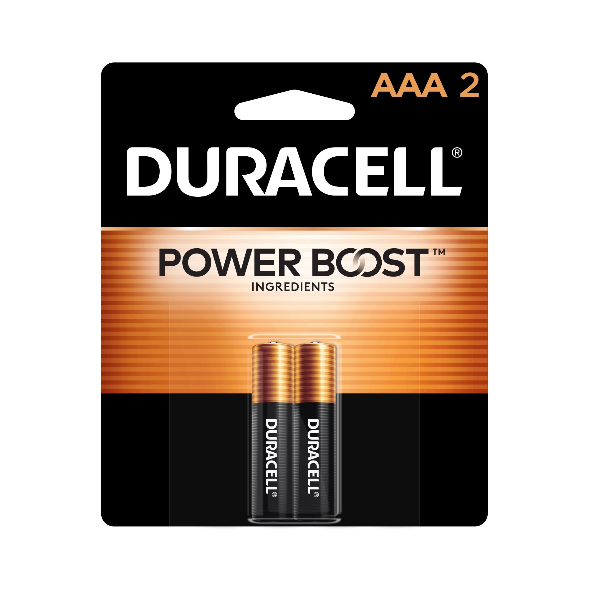 Duracell Coppertop AAA Alkaline Batteries, 2/Pack