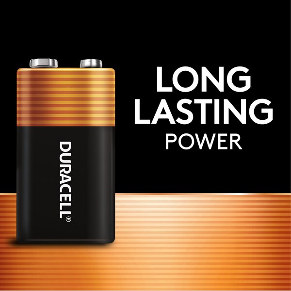 Duracell Coppertop 9V Alkaline Batteries