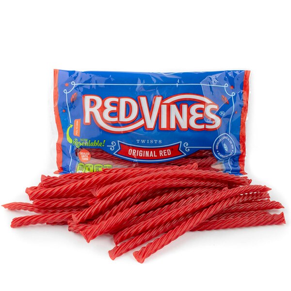 Red Vines Twists, Original Soft Licorice Candy, Resealable 16 oz
