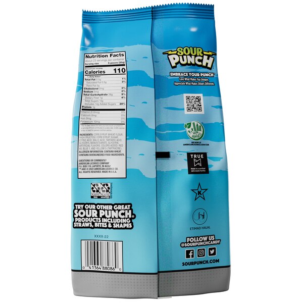 Sour Punch Twists, 3" Individually Wrapped Assorted Chewy Candy, 110 ct, 24.5 oz