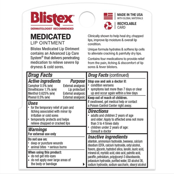 Blistex Medicated Lip Ointment