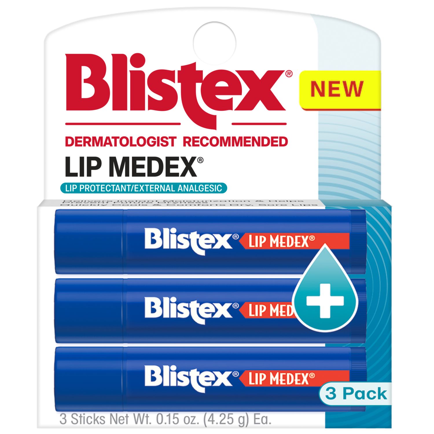 Blistex Lip Medex Stick, 3 CT