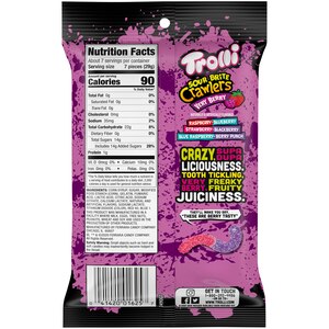 Trolli Sour Brite Crawlers Gummi Candy Very Berry