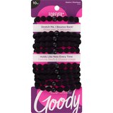 Goody Forever Ouchless Hair Elastics, Black, 10 CT, thumbnail image