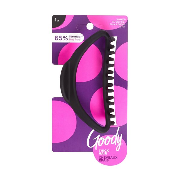 Goody Thick Hair XL Claw Clip, Black, 1 CT