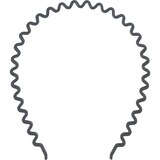 Goody Thick Hair Damage-Free Hold Headband, Assorted Colors, 3 CT, thumbnail image