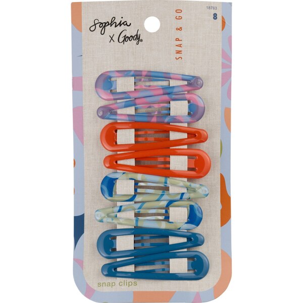 Goody x Sophia Yeshi Snap Clips, 8 CT